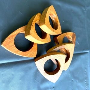 Vintage Mid-Century/Boho Wooden Napkin Holders